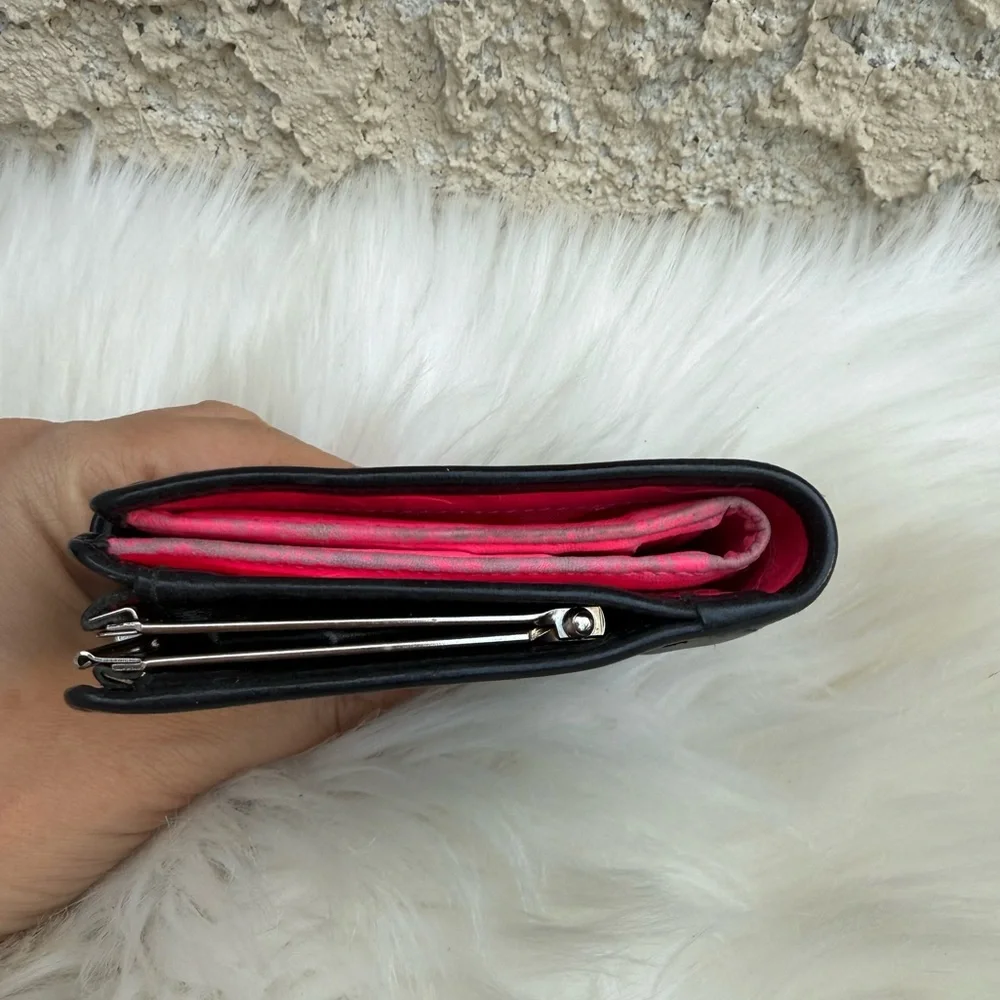 CHANEL Cambon line bi fold quilted leather compact wallet - Picture 16 of 17